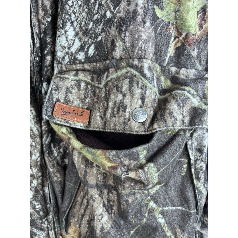 WOOLRICH Size Large Mens Reversible Realtree Camo Thermore Bomber Jacket - Picture 2 of 9